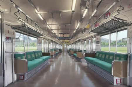 masterpiece, best quality, ultra-detailed, illustration,
JNR205, train interior, scenery, seat, indoors, vanishing point, window, door, poster (object), realistic, 
multiple boys, sitting, multiple girls, sleeping,
<lora:JRE205_V2_1.0_MIDD:1:XYZ>