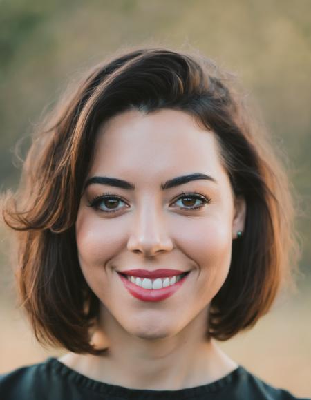 an exquisite portrait photograph, 85mm medium format photo of  (ohwx woman)  <lora:aubrey_lora_sdxl_v1-000008:1>  with a classic haircut