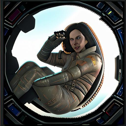 (((Piper))), woman in a spacesuit, Piper wearing a spacesuit, Piper in a spacesuit, Piper inside a space shuttle cockpit, space shuttle cockpit, cockpit