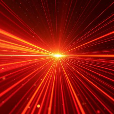a laser wave traveling throw an infinite space and radiating heat, diferential equations, matrix, simulation, 3d, tensors
