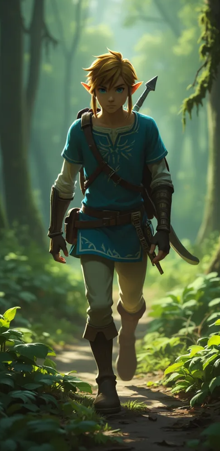 Link from the legend of Zelda BOTW [FLUX DEV] v1.0
