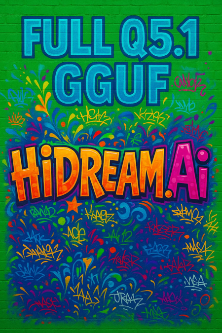 HiDream I1 FULL [GGUF+FP8+F16] with ComfyUI workflow Q5.1