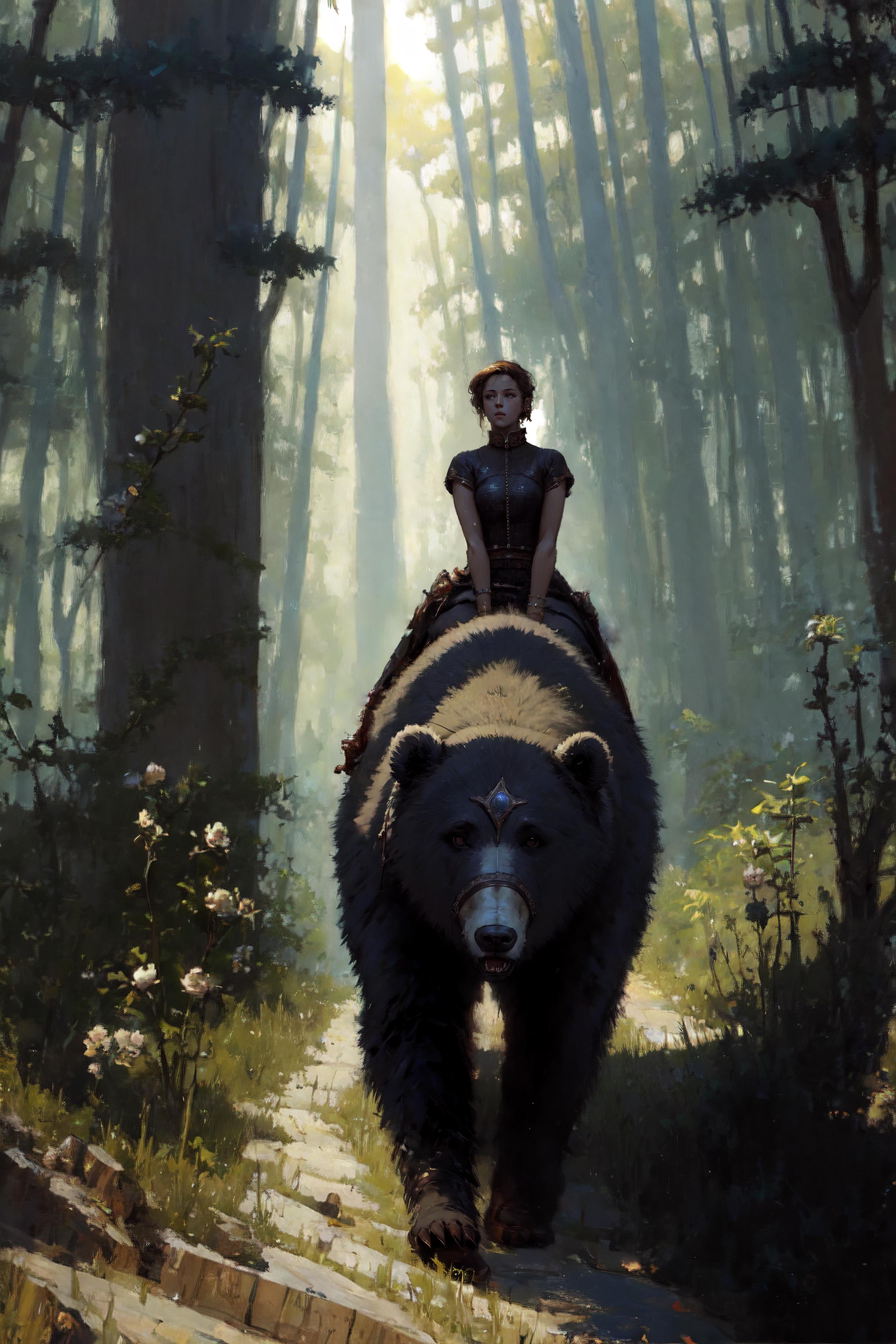 Animal Rider Concept: Bear - Lion - Panther - Wolf image by BixBit11