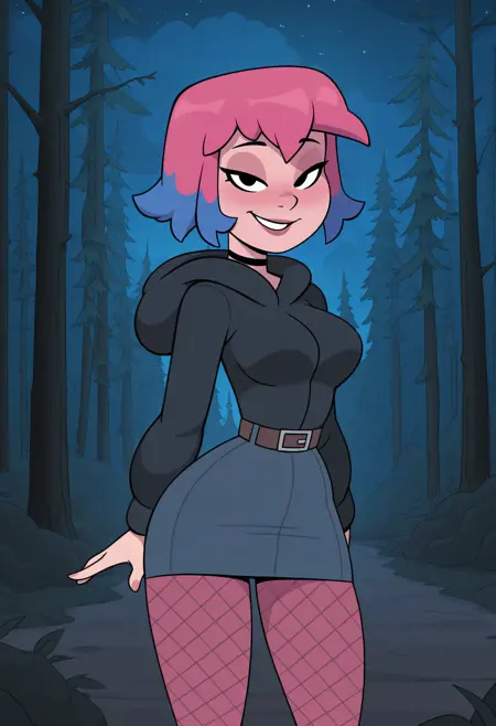Ramona, (Camp Pinewood, Scott Pilgrim), LoRA, IllustriousXL