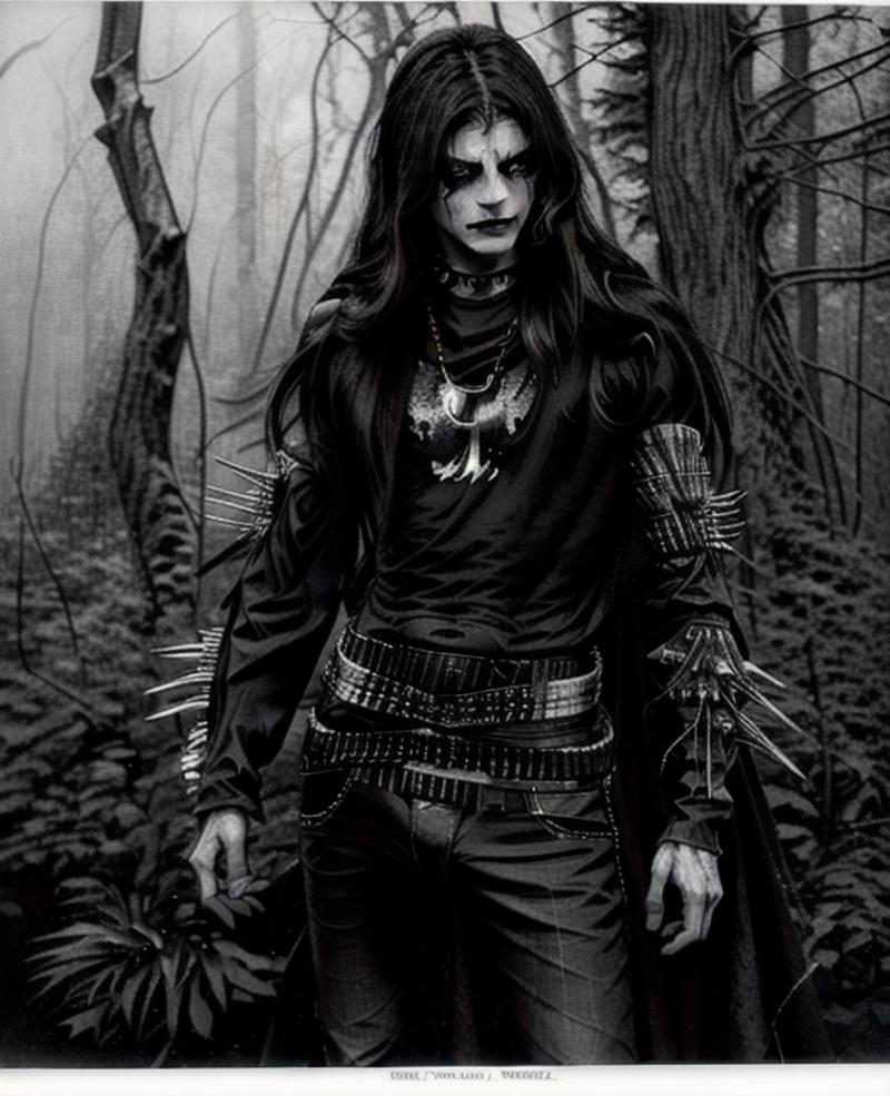 Black Metal Outfit by milkomt image by clearnights