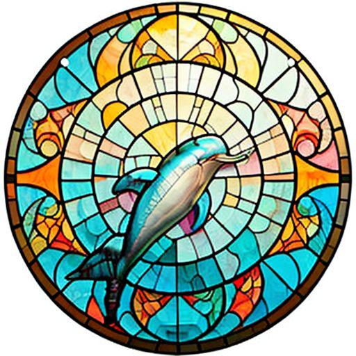 Stained glass circle image by simpledit