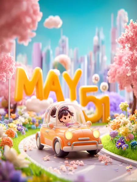 3D operation poster | E-commerce KV visual design | Blind box IP