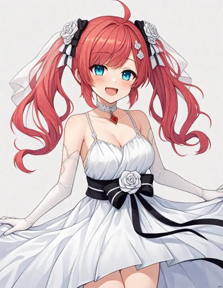 san diego \(azur lane\) military uniform wedding dress 