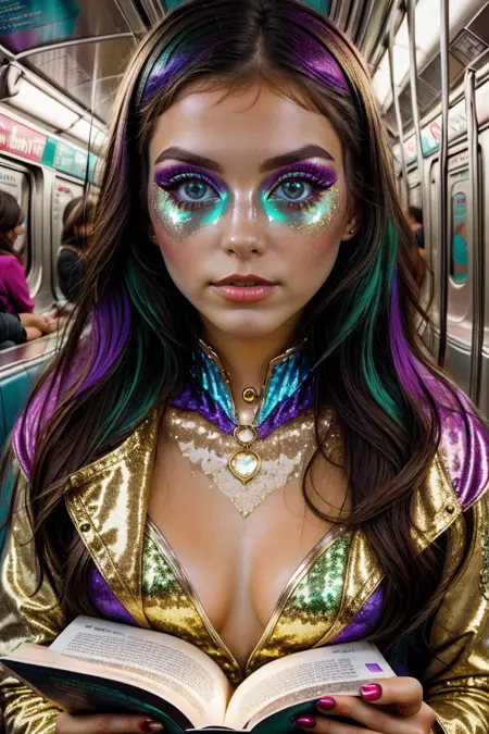 Glitter and Chrome LoRA SD 1.5