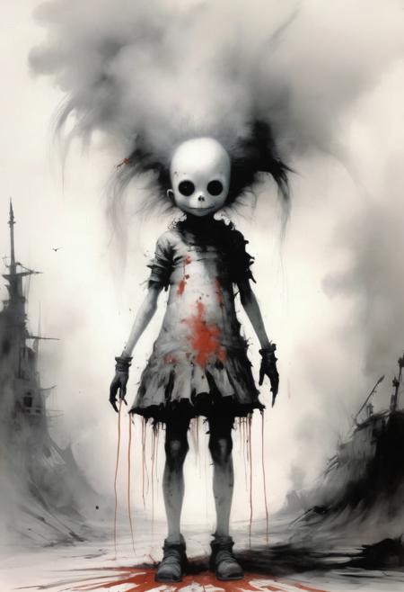 war,  color, blood, high tech, <lora:Stephen Gammell Style:1> Stephen Gammell Style