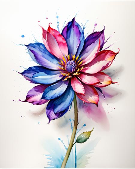 concept art (Ultrarealistic:1.3) <lora:FF-WEEK2-MJ-NEW:1> watercolor flower illustration on white background, watercolor colored painting, colorful watercolor painting, watercolored, watercolor painting style, watercolor illustration, painted in bright water colors, colorful watercolor, watercolor, watercolor painting, aquarel, vibrant watercolor painting, water colour, watercolor drawing, water color art on paper, a watercolor painting, vibrant watercolor, watercolour, watercolor art, water color . digital artwork, illustrative, painterly, matte painting, highly detailed