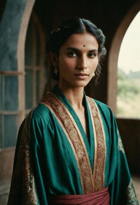 analog film photo hyperrealistic photography, raw-photo, 64k, full body shot, photo of a beautiful woman, young androgynous elf man , indian, big nose, respectable arch mage garment robe, fantasy setting, intricate hair design
, frontal, cinematic light, perfect face,  . faded film, desaturated, 35mm photo, grainy, vignette, vintage, Kodachrome, Lomography, stained, highly detailed, found footage,