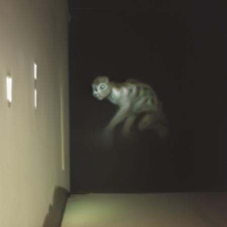 empty shool building at night, creature behind the corner, hyperrealistic <lora:fftage-000001:1>