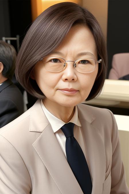 a woman wear a pair of glasses,suit,