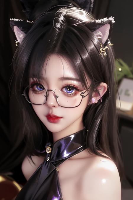 closeup, face, detailed eyes,
cinematic, masterpiece, detailed, extreme details, extreme res, lighting,
1girl, animal ears, (sexy:1.2), shiny hair, shiny, shiny skin, shiny clothes, realistic, (photorealistic:1.1),
<lora:LittleMoMoV1.0-000006:1> LittleMoMo, glasses