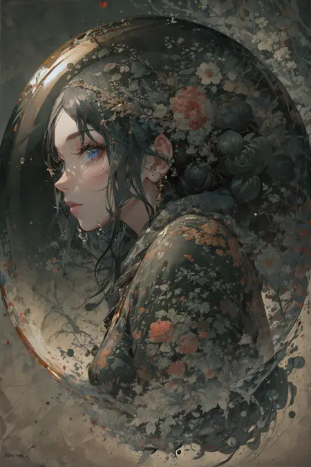 💃🏾🫧Water Color Girl in Bubble 💃🏾🫧1.5 Lora