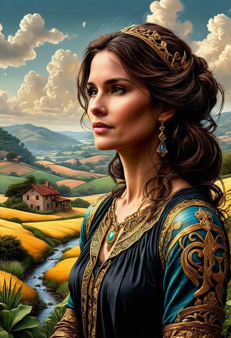 in the background, towering, charming, style of incorporate elements that evoke a sense of magic, layered comps, patterns, hypnotic, In realistic style, an hyperrealistic photography of a poor woman given more money , volumetric, landscape by james cameron
<lora:InkArtXL_1.2:0.4> <lora:FaeTastic:0.35> .  incredibly lifelike, high contrast, well defined .