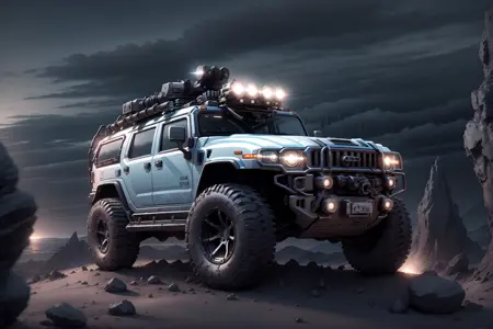 Modified off-road vehicles big white bear SUV(改装越野大白熊)LoRa