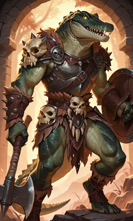 Crocodile Lizardfolk race