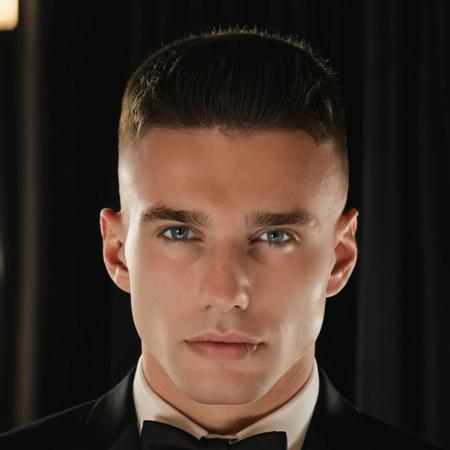 DSLR photo of łʉɓøʂđȥʉɓɐ face.using a tuxedo.lace.professional photography.high resolution.detailed photo.portrait.RAW.analog film.still film.50mm.f/16.uhd.hdr.4k.cinematic lighting.adobe lightroom <lora:lubosdzuba-łʉɓøʂđȥʉɓɐ-xl_7600_lora_f32:1>