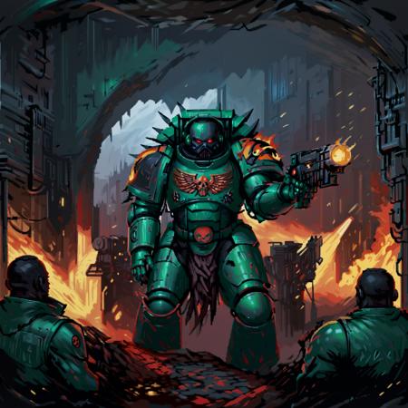 Salamanders - Grimdark 40,000 (SDXL) Salamanders - Warhammer 40,000 (SDXL)