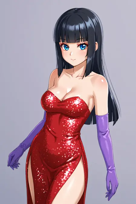 [Illustrious + Pony] Jessica Rabbit Dress Costume