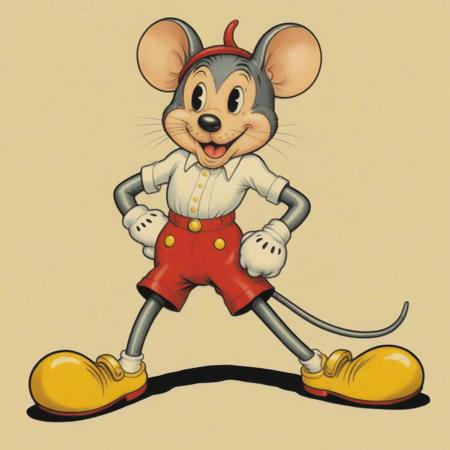 1930s_rubberhose_style_illustration_of_the_anthropomorphic_mouse_michael__wearing_white_gloves_and_red_shorts_with_two_gold_buttons_and_yellow_shoes_-3d_render__photograph_1094476761.png
