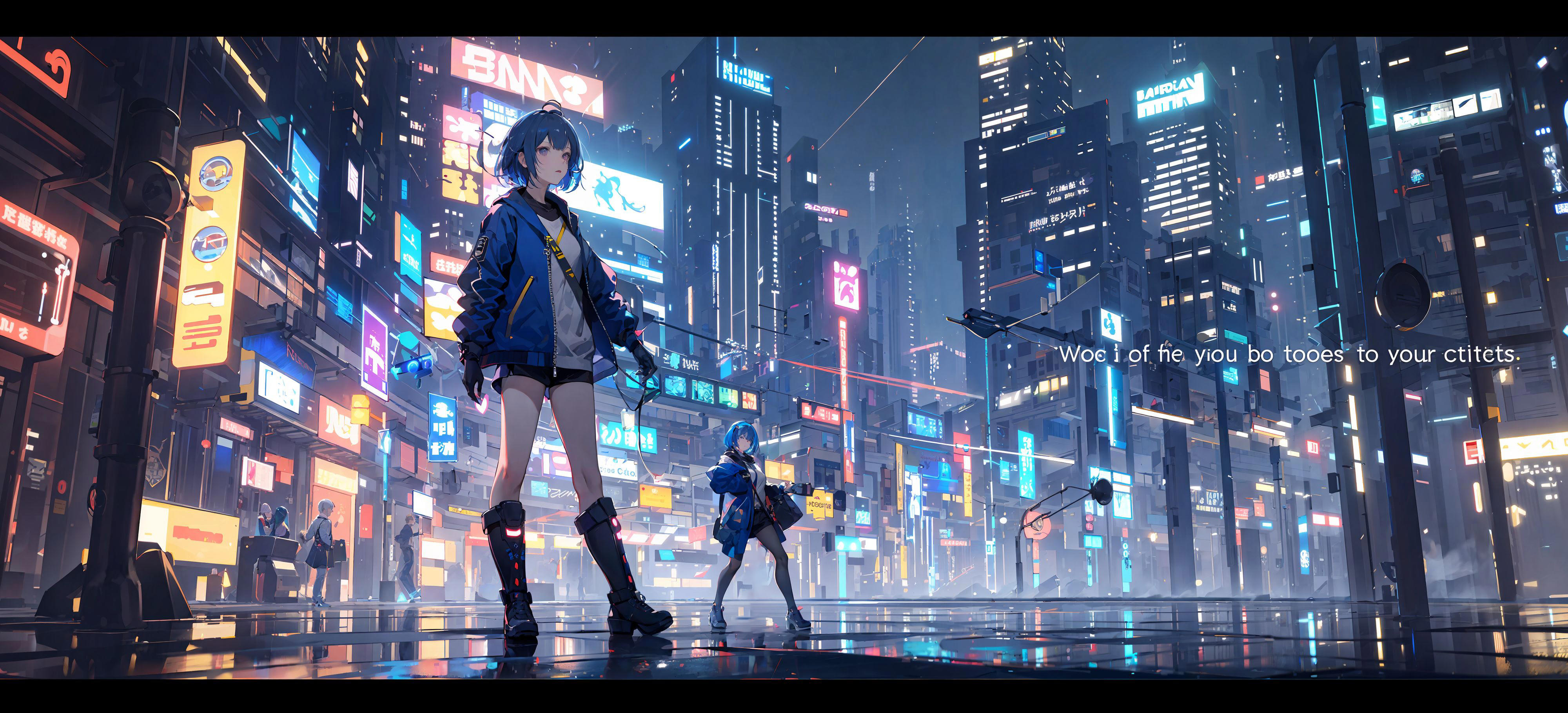 赛博世界/Cyberworld/赛博朋克场景 Lora image by chosen