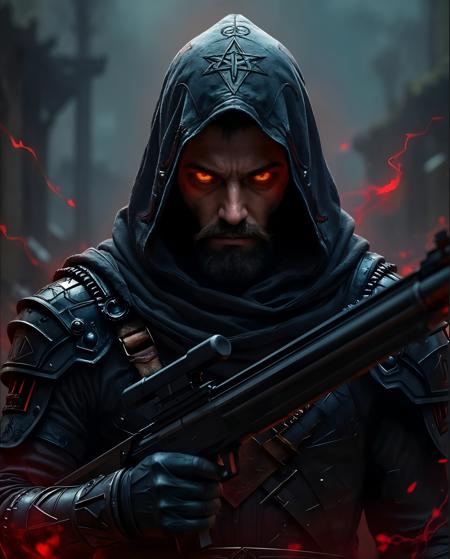 The Dark Forge: Diablo IV Outlaw Sharpshooter Hooded Armor Concept V1