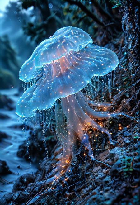 A massive tree with glowing roots and bioluminescent leaves stands alone in a misty valley at dusk, its branches pulsing with soft turquoise light that spills across the fog.
flat colors, cel shading, comic book style, best_quality, amazing quality, masterpiece, absurdres, highres, very_detailed, extremely_detailed, ultra_detailed, sharp_focus, clean_lines, high_detail, intricate detail