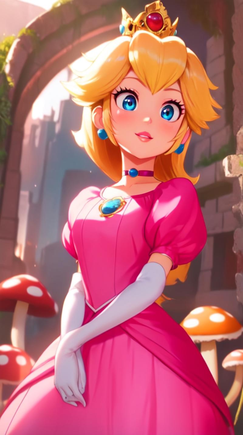 princess peach - The Super Mario Bros. Movie - movie like image by marusame