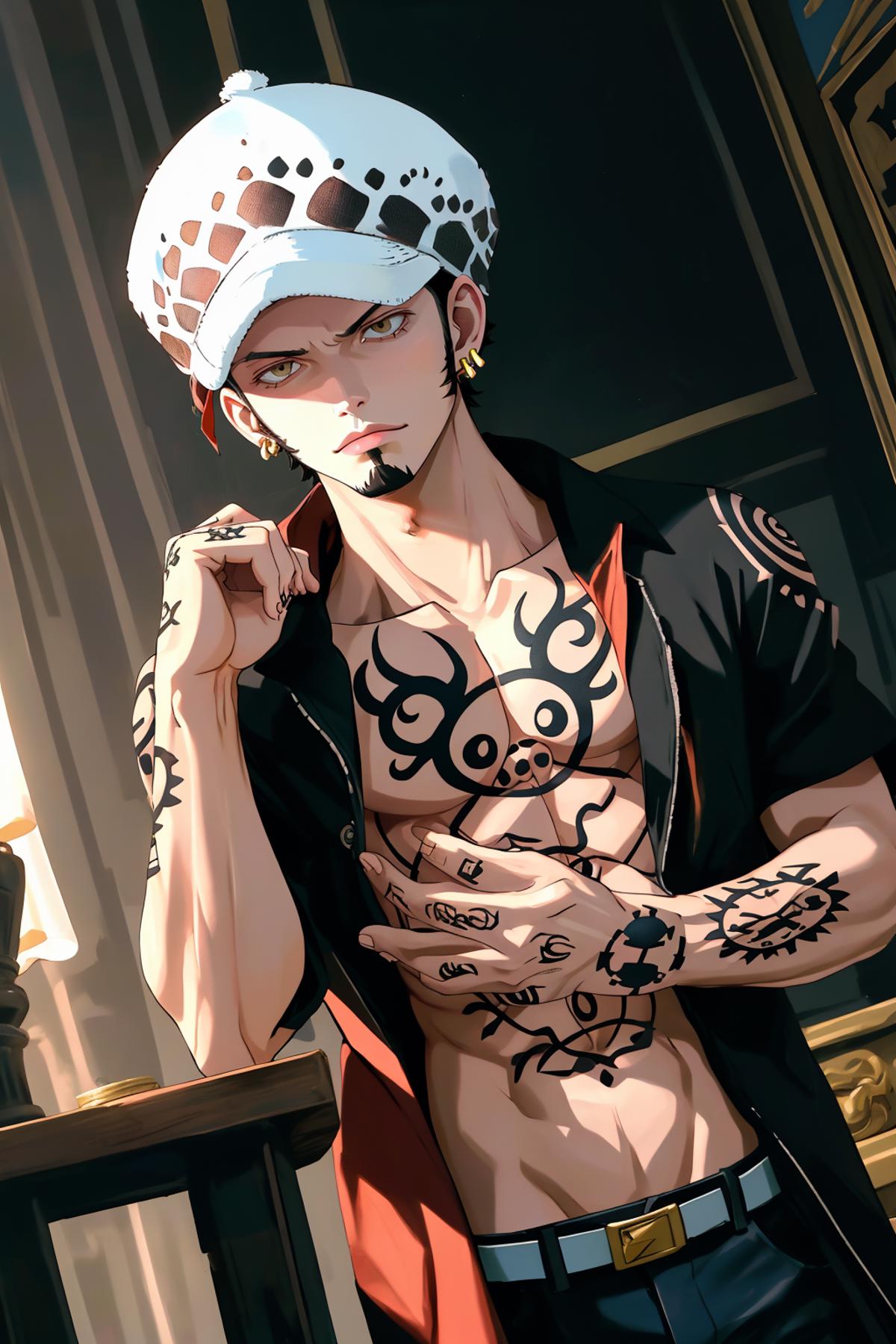 (female+male) Trafalgar law+chibi + 3suits +tattoo+sword DLC | one piece | 特拉法尔加 罗+Q版+三套衣服+文身+鬼泣剑 （海贼王） image by Mikalichou