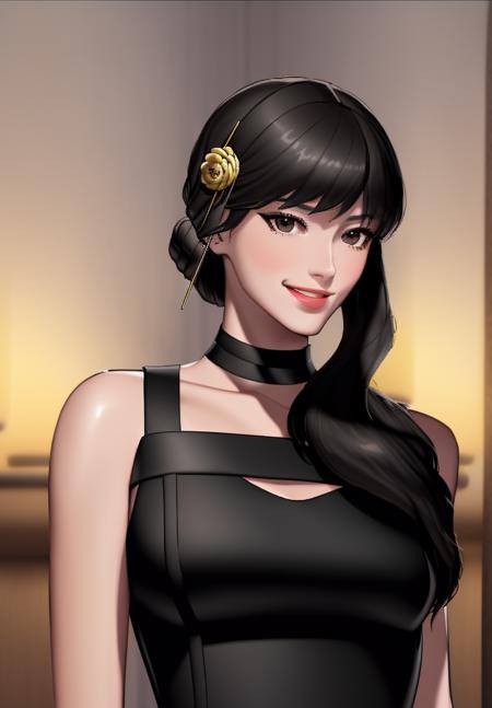 corneo_thorn_princess_yor,
cum,
(single kneehigh),
hand in own hair,,
(shiny skin:1.05),(blush:0.9),(skindentation:1.1),realistic, masterpiece, highest quality, highres,absurdres, (full body:1.15),  (perfect face:1.1), (sharp focus:1.1),(looking at viewer),
 ( parted lips,light smile:1.2),   
 <lora:vivid_kidmo-milkychu:0.85>