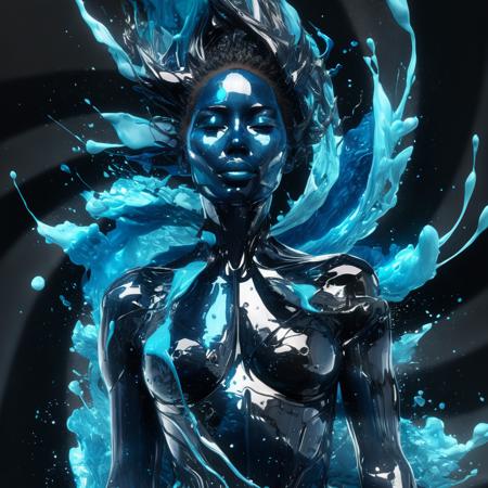 backview,cinematic masterpiece,surreal,paint elemental ,entity,ominous character,phenomenal,highest class threat,godlike,runes,formed from paint:1.2),(by alberto seveso:1.8),carne griffiths,(aleksi briclot:1.3),epic,masterpiece,awardwinning,glowing and glittering paint magic floating,fantasy,glow,detailed,8k,bokeh,sharp focus,crisps,demonic,marine blue and black colors,volumetric,abstract,russ mills,(ryky,sandra chevrier:1.5),(wlop),clean,messy