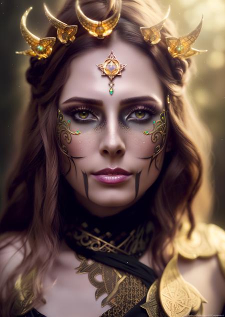 (best quality, masterpiece, realistic, detailed), 8k CG, perfect artwork, 1 girl, adult (elven:0.7) woman, freckles, black eyes, blonde fishtail braid, portrait, solo, half shot, looking at viewer, detailed background, detailed face, (vikingpunkai, norse viking theme:1.1) (glowing eyes:1.05), embodied star constellation, star sign, horoscope, calm composure, leo, esoteric geometric patterns, astral , galaxies, glow, aura, bloom, cosmic dust, cosmic space background, esoteric atmosphere, perfect shading, perfect lighting, subsurface scattering, volumetric lighting, (photorealistic:1.6), (symmetry:1.1) (portrait of floral:1.05) a woman as a beautiful goddess, (assassins creed style:0.8), pink and gold and opal color scheme, beautiful intricate filegrid facepaint, intricate, elegant, highly detailed, digital painting, artstation, concept art, smooth, sharp focus, illustration, art by greg rutkowski and alphonse mucha, 8k, (skull female demon king), (solo:1.5), (concept art), (portrait), (by Casey Weldon, Olga Kvasha, Miho Hirano), hyperdetailed intricately detailed gothic art trending on Artstation triadic colors Unreal Engine 5 detailed matte painting, deep color, fantastical, intricate detail, splash screen, complementary colors, fantasy concept art, 8k resolution, gothic deviantart masterpiece, perfect lighting, perfect shading, volumetric lighting, subsurface scattering, beautiful, stunning, gorgeous, atmospheric, (beautiful eyes), (beautiful face), (photorealistic:1.6), (centered), ((fantasy art)),
,flower_style,