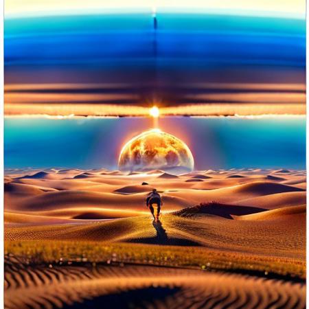 stretch, Sharp image, 4k, 8k, Detailed and Intricate, Cinematic,  
OverallDetail,  ultra detailed, ultra resolution, vault, no people, fully generated, amazing, beautiful, highest quality, detailed, perfect, 4k definition, great lighting,  many colors, shimmering horizon on an alien planet, abnormal color scheme