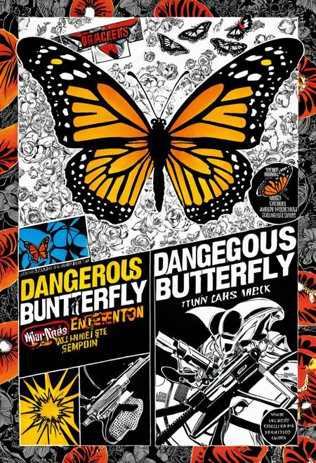 Modern Comic, The Dangerous Butterfly, Highly Detailed