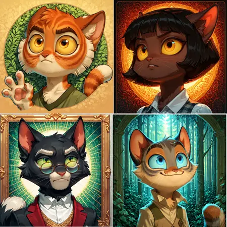 lackadaisy style and characters