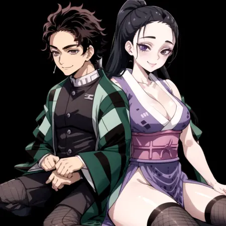 Tanjiro Kamado x Hinatsuru (Kimetsu no Yaiba)