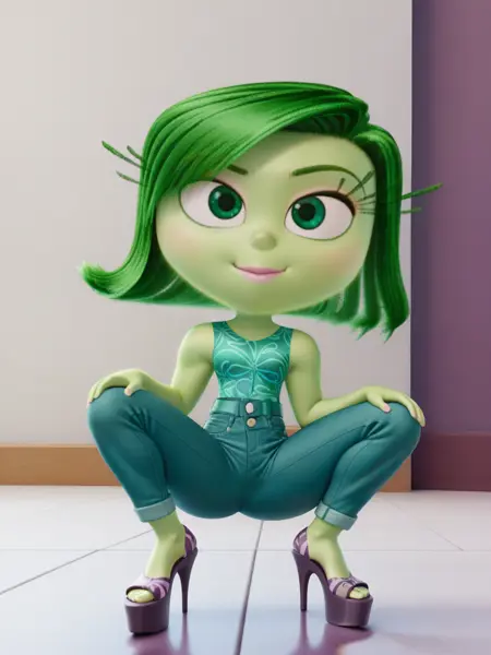 Disgust (Inside Out) PonyDiffusionXL/illustriousXL