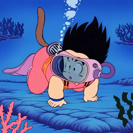 Fictional Diving Gear - Dragon Ball Episode 48