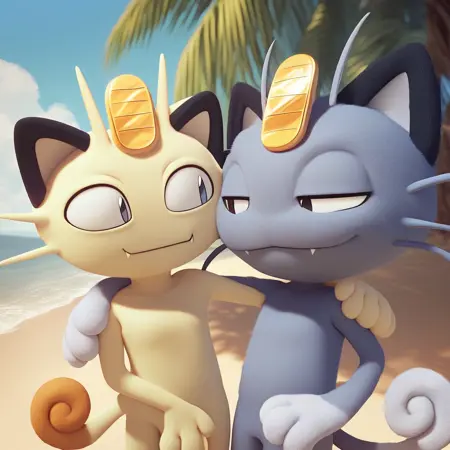 Meowth + Alolan + Gigantamax