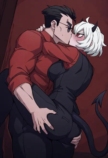 Kiss With Standing On One Leg IL&NoobAI | Shrekman Romance Loras