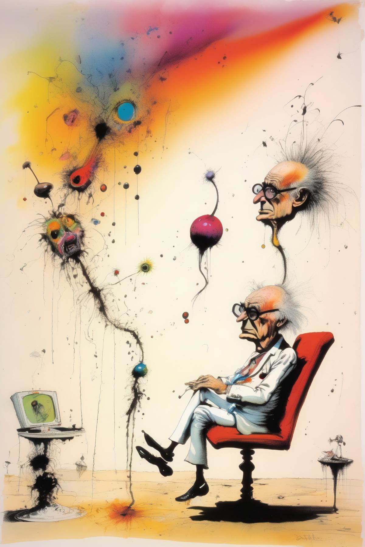 Ralph Steadman Style image by Kappa_Neuro