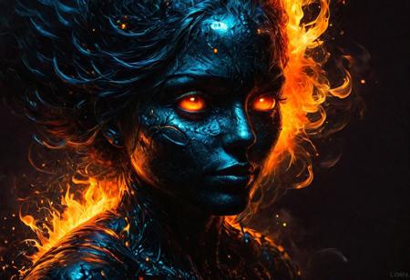 Silhouette real, breathtaking detailed, masterpiece, lovely, charming, awe-inspiring, radiant, magnificent. (real female withvibrant orange glowing smoldering accent and shiny gold color scheme:1.02). glossy.
<lora:InkArtXL_1.2:0.4> <lora:FaeTastic:0.35> . award-winning, professional, highly detailed . extremely high-resolution details, photographic, realism pushed to extreme, fine texture, incredibly lifelike, high contrast, well defined, realistic skin, detailed skin.