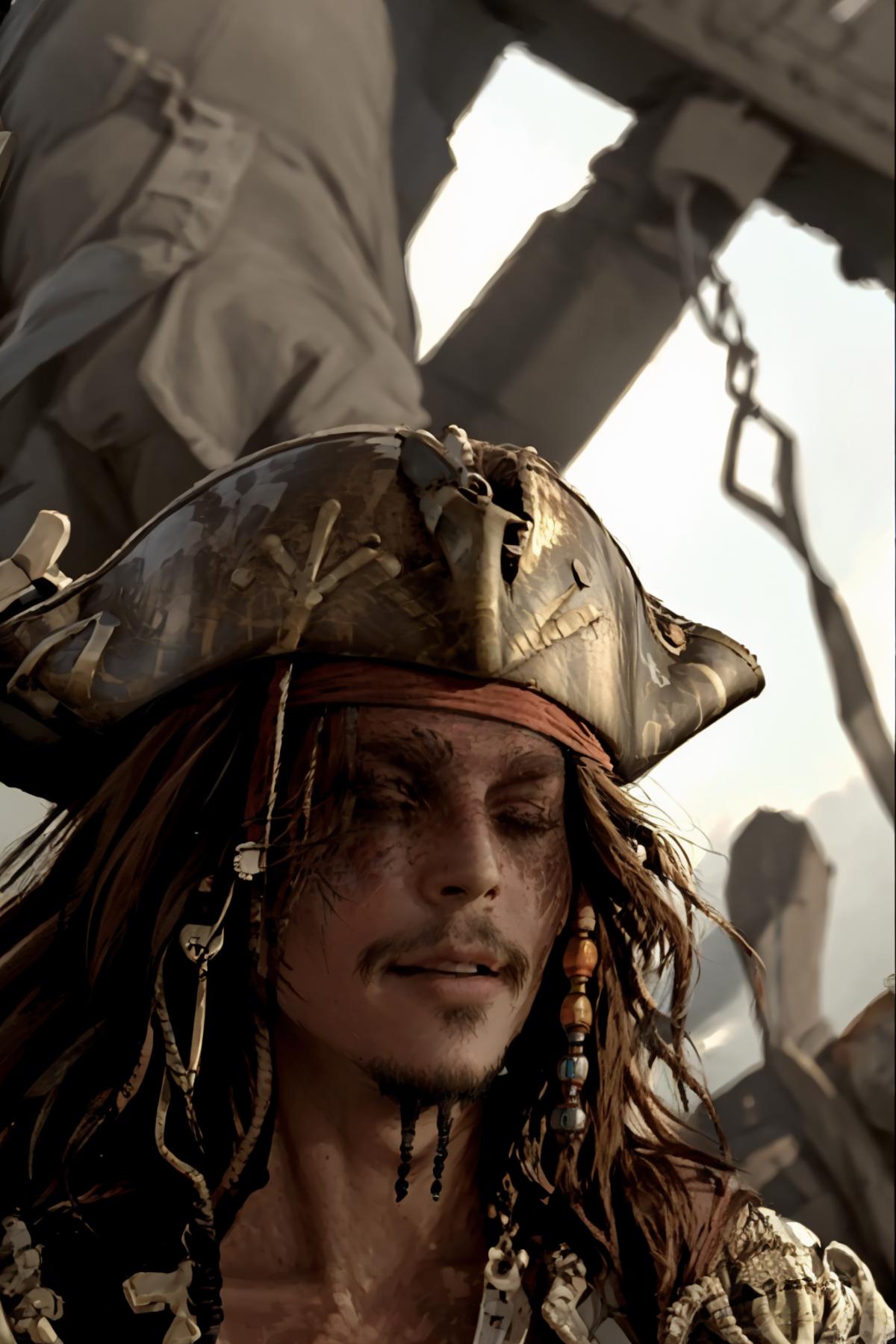 Jack Sparrow - Realistic + Anime - LoRA + Guide image by FallenIncursio