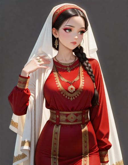 Central Asia female clothing Illustrious