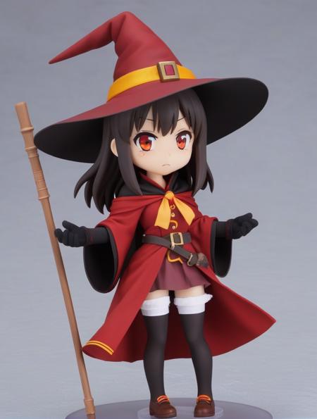 Megumin is a young girl with dark brown shoulder hair and strangely sleepy scarlet eyes. she's got light skin,doll features and a bright complexion,
Megumin wears a classic witch outfit,like a black coat,red robe,orange shoes and black wizard hat,all with golden edges and accessories,and a black necklace,belt and gloves without fingers. megumin's right leg is wrapped in white bandages,and the left black stocking. he wears a brown cane with a floating red gem,<lora:Yuffin:1.0>
Megumin wears a classic witch outfit,like a black coat,red robe,orange shoes and black wizard hat,all with golden edges and accessories,and a black necklace,belt and gloves without fingers. megumin's right leg is wrapped in white bandages,and the left black stocking. he wears a brown cane with a floating red gem,
Megumin wears a classic witch outfit,like a black coat,red robe,orange shoes and black wizard hat,all with golden edges and accessories,and a black necklace,belt and gloves without fingers. megumin's right leg is wrapped in white bandages,and the left black stocking. he wears a brown cane with a floating red gem,
