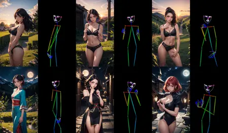 Open Pose - Standing half body shot