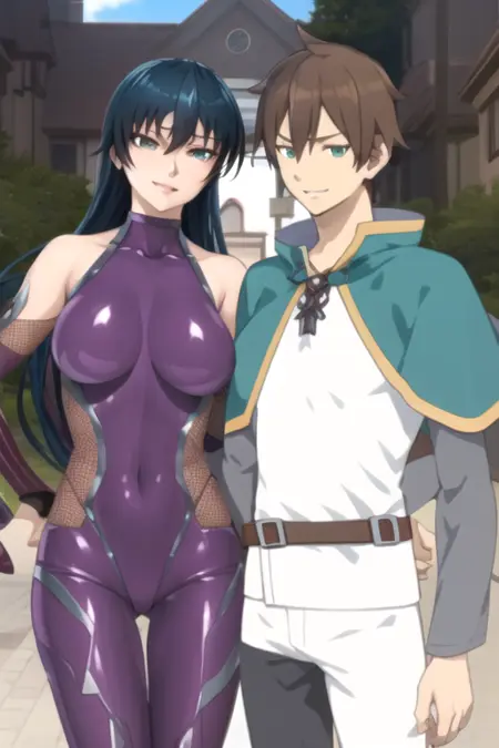 Kazuma Satou x Asagi Igawa (Konosuba x Taimanin)